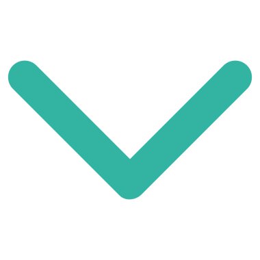 Düz vektör simgesi aşağı yön