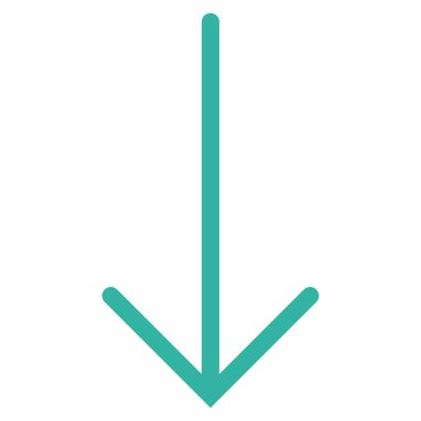 Düz vektör simgesi aşağı ok