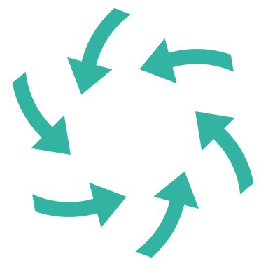 Oklar düz vektör simge girdap