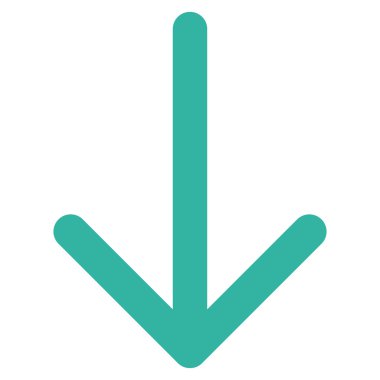 Düz vektör simgesi aşağı ok