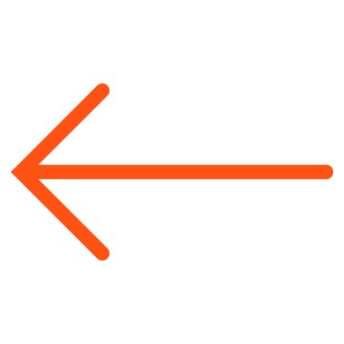 Ok sol düz vektör simgesi