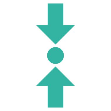 Basınç dikey düz vektör simgesi