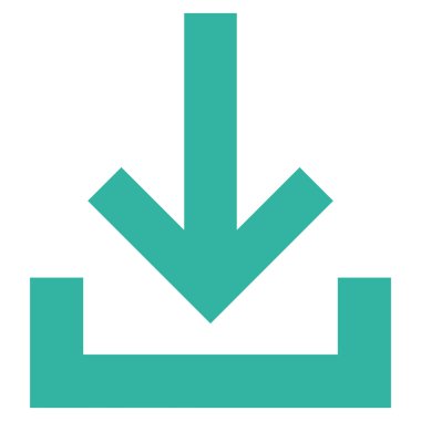 Gelen kutusu düz vektör simgesi