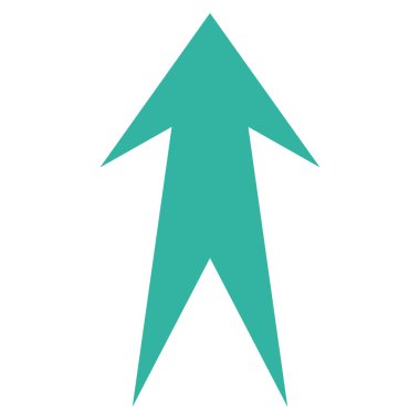 Düz vektör simge yukarı ok