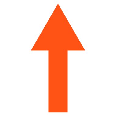 Düz vektör simge yukarı ok