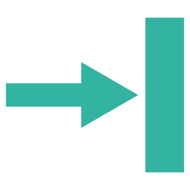 Doğru düz taşımak vektör simgesi