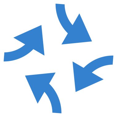 Oklar düz vektör simge girdap