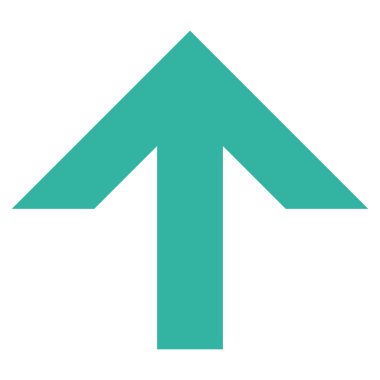 Düz vektör simge yukarı ok