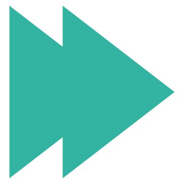 Doğru düz taşımak vektör simgesi