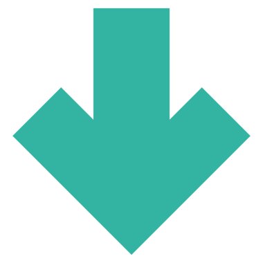 Düz vektör simgesi aşağı ok