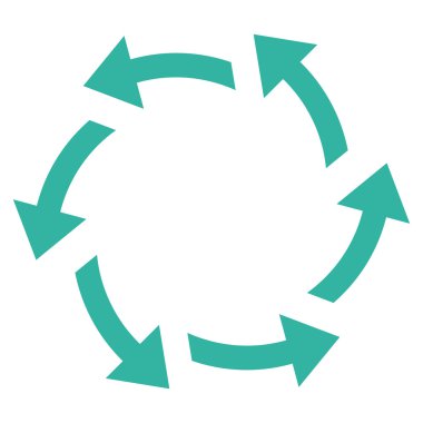 Santrifüj oklar düz vektör simgesi