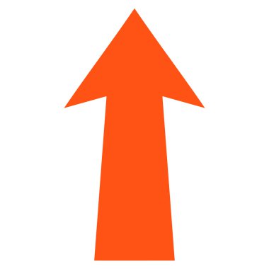 Düz vektör simge yukarı ok