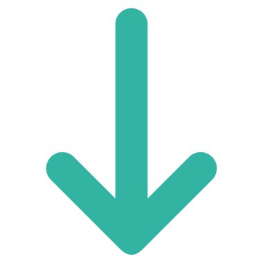 Düz vektör simgesi aşağı ok