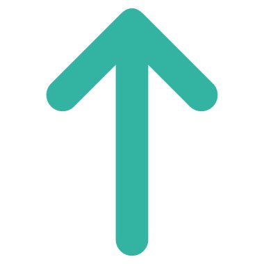 Düz vektör simge yukarı ok