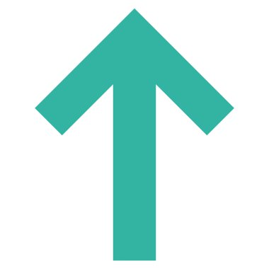 Düz vektör simge yukarı ok