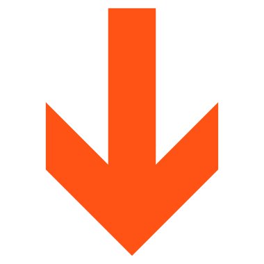 Düz vektör simgesi aşağı ok