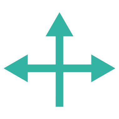 Kavşak yön düz vektör simgesi