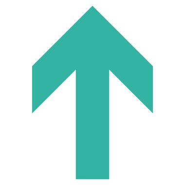 Düz vektör simge yukarı ok