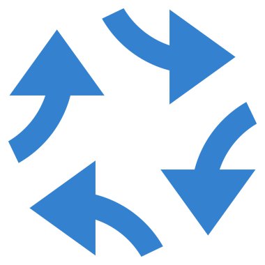 Oklar düz vektör simge girdap