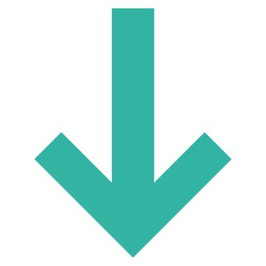 Düz vektör simgesi aşağı ok