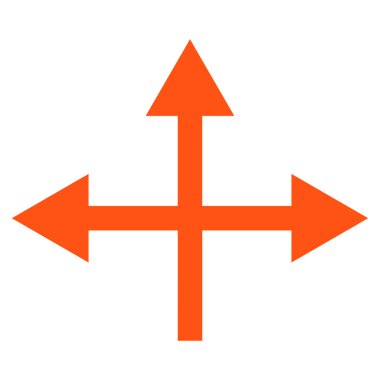 Kavşak yön düz vektör simgesi