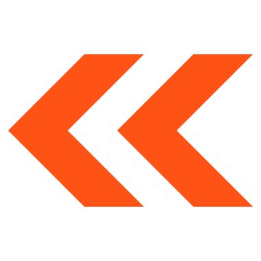 Shift Sol düz vektör simgesi