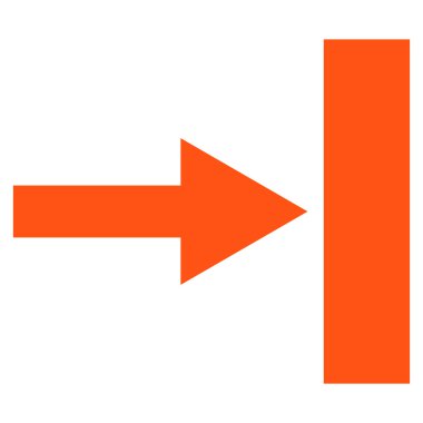 Doğru düz taşımak vektör simgesi