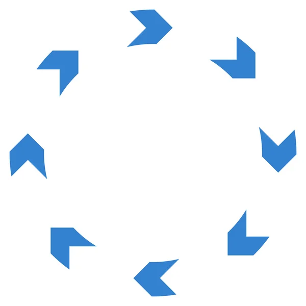 Ícone de vetor plano de circulação —  Vetores de Stock