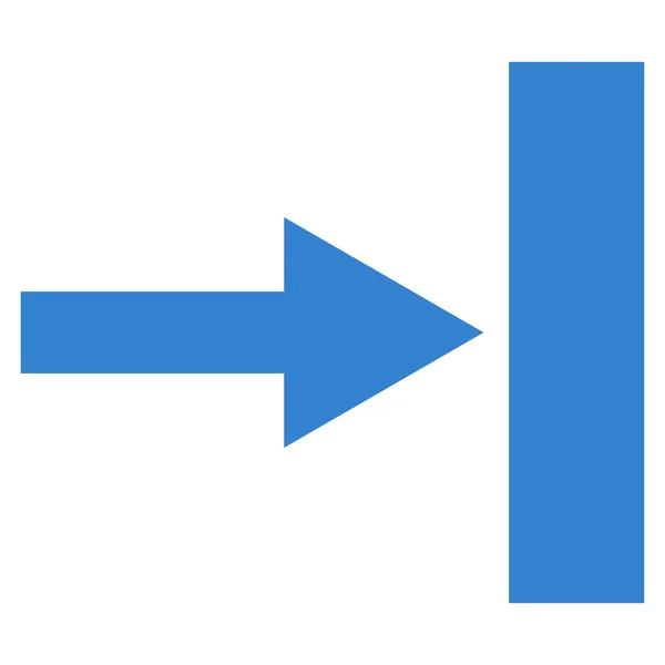 Rechts flaches Vektorsymbol verschieben — Stockvektor