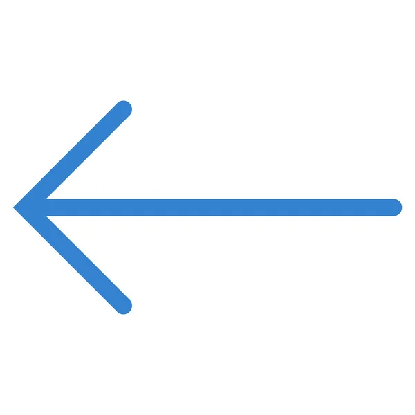 Pfeil links flaches Vektorsymbol — Stockvektor