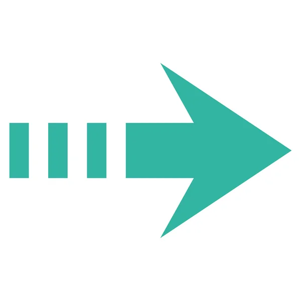 Rechts flaches Vektorsymbol senden — Stockvektor