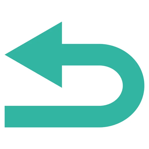 Gire a la izquierda plana Vector icono — Vector de stock
