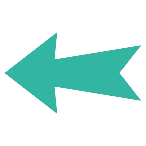 Flecha izquierda plana Vector icono — Archivo Imágenes Vectoriales