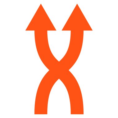 Düz vektör simge yukarı okları shuffle