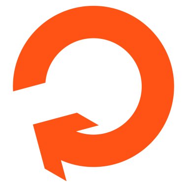 Düz vektör simge döndürmek