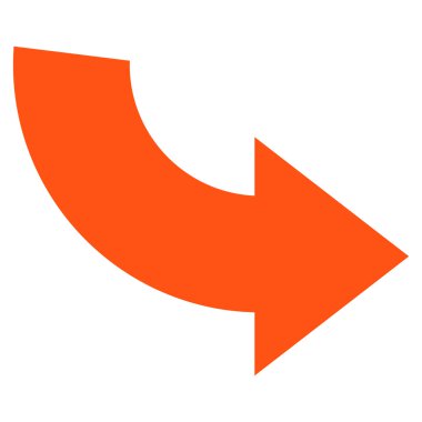 Saatin tersi yönde düz vektör simge döndürmek