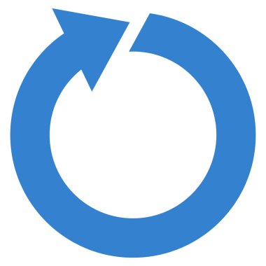 Düz vektör simge döndürmek