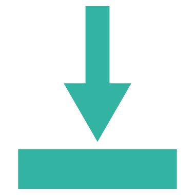 Alt düz vektör simgesi hareket