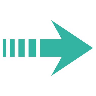 Sağ göndermek düz vektör simgesi