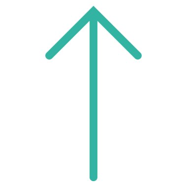 Düz vektör simge yukarı ok