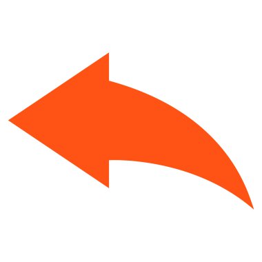 Düz vektör simgesi geri al