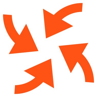 Siklon oklar düz vektör simgesi