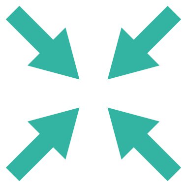 Oklar düz vektör simge sıkıştırmak