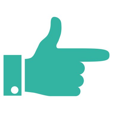 El işaretçisi sağ düz vektör simgesi