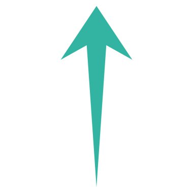 Düz vektör simge yukarı ok