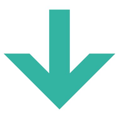 Düz vektör simgesi aşağı ok