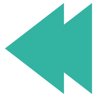 Sol düz vektör simgesi hareket