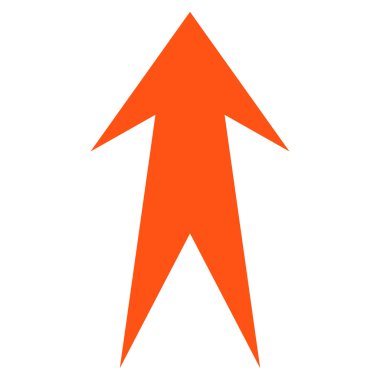 Düz vektör simge yukarı ok