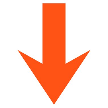 Düz vektör simgesi aşağı ok