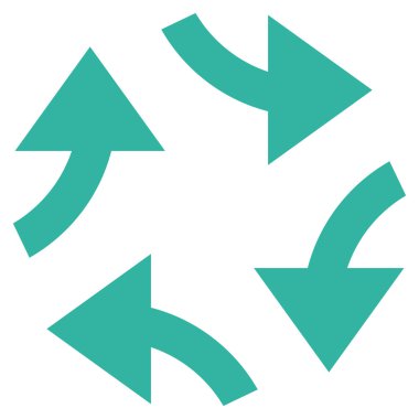 Oklar düz vektör simge girdap